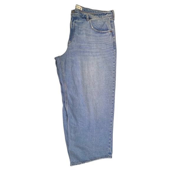 Abercrombie & Fitch Mid Rise‎ Slouchy Plus Size Jeans Size 34/18 Denim - Picture 4 of 7